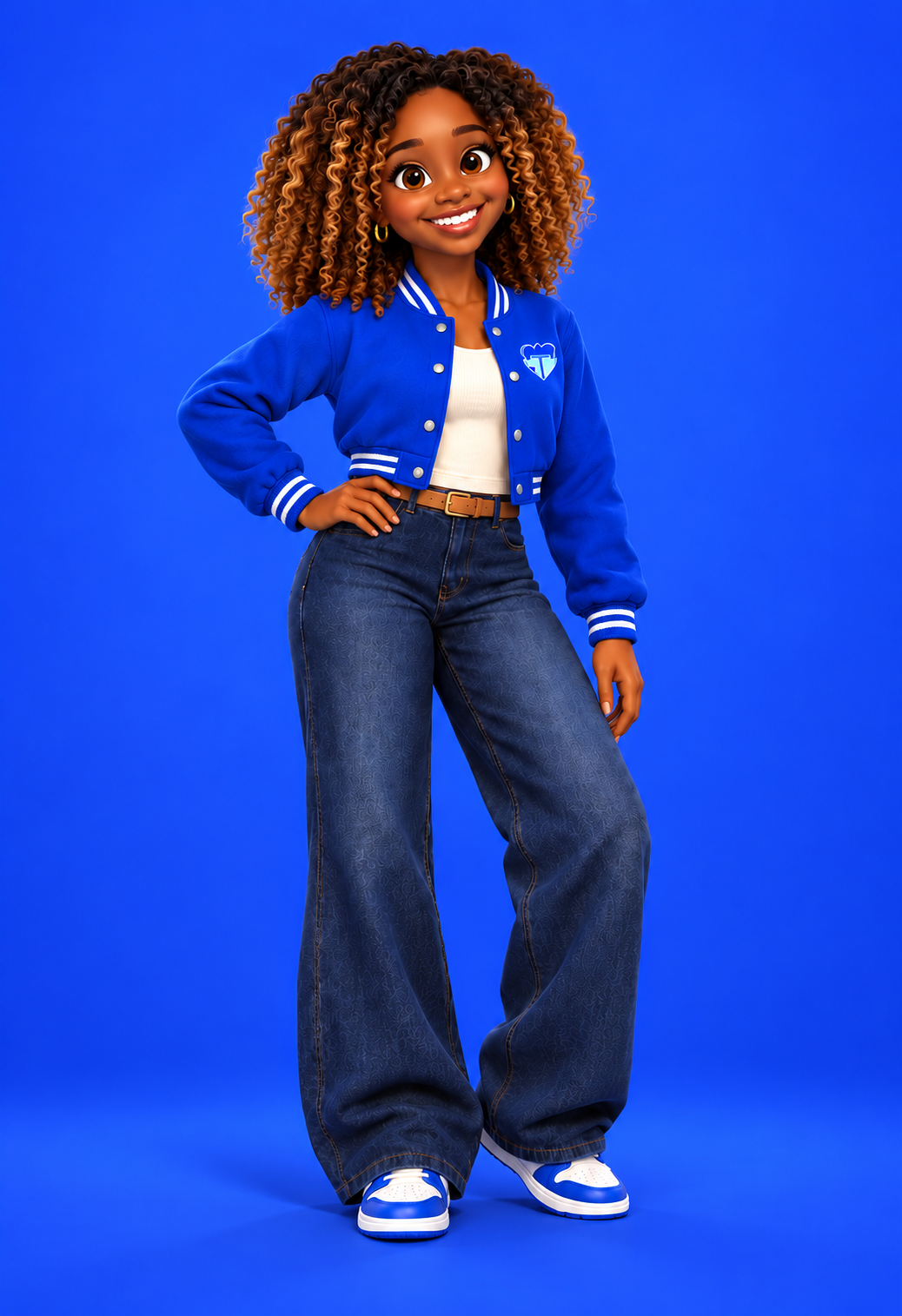 MaKayla Truitt in coordinated TruBlu clothing